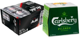 Asahi+Super+Dry+12+x+330ml+Cans+or+Carlsberg+Pilsner+12+x+330ml+Bottles