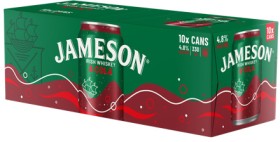 Jameson+Range+4.8%25+10+x+330ml%2F375ml+Cans