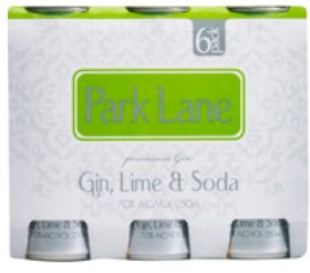 Park+Lane+Gin+Lime+Soda+7%25+6+x+250ml+Cans