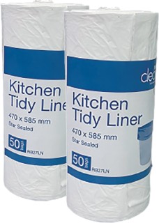 Pureclean+Kitchen+Tidy+Liner+27L+50+Pack