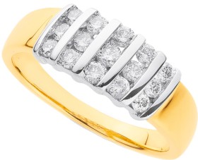 9ct-Diamond-Ring on sale