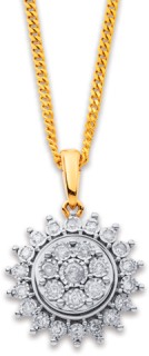 9ct%2C+Diamond+Pendant