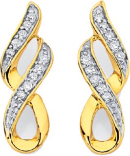 9ct-Diamond-Earrings on sale