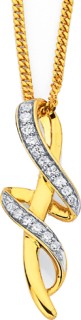 9ct-Diamond-Pendant on sale