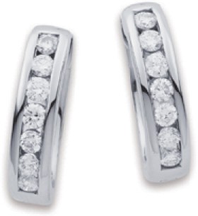 10ct-White-Gold-Element-Lab-Grown-Diamond-Huggies on sale