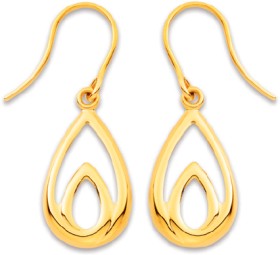 9ct-Teardrop-Hook-Earrings on sale