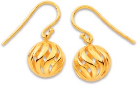 9ct-Ball-Hook-Earrings on sale