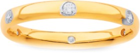 9ct+Cubic+Zirconia+Band