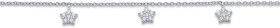 Sterling-Silver-Cubic-Zirconia-3-Stars-Bracelet on sale