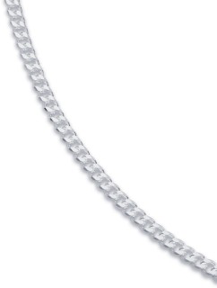 Sterling+Silver+50cm+Bevelled+Curb+Gent%26%23039%3Bs+Chain