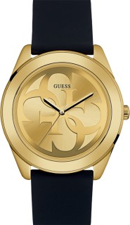 Guess+Gold+Tone+Logo+Dial+Ladies+Watch