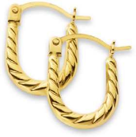 9ct-Twist-Hoops on sale