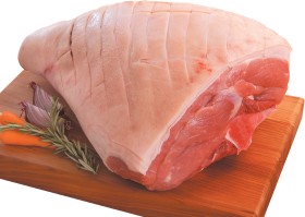 Woolworths+Free+Farmed+Pork+Leg+Roast+Bone+In