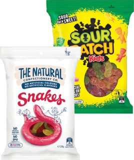 The-Natural-Confectionery-Co-or-Sour-Patch-Kids-180-230g on sale