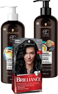 Schwarzkopf+Brilliance+Hair+Colour%2C+Extra+Care+Shampoo+or+Conditioner+950ml