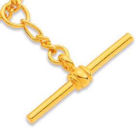 9ct-50cm-13-Figaro-Fob-Chain on sale