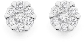 9ct-White-Gold-Diamond-Studs on sale