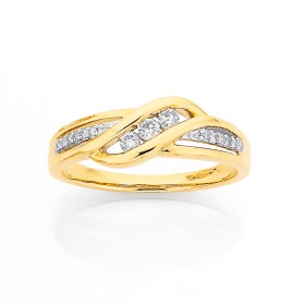 9ct-Diamond-Ring on sale