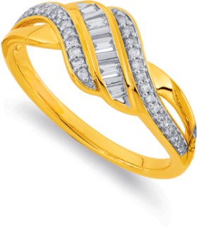 9ct-Diamond-Ring on sale