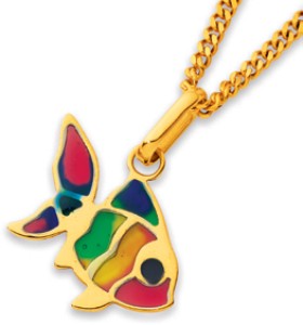 9ct-Enamel-Fish-Pendant on sale