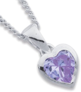 Sterling+Silver+Cubic+Zirconia+Pendant