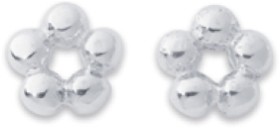 Sterling-Silver-Bubble-Flower-Studs on sale