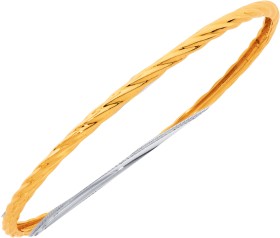 9ct-65cm-Fine-Twist-Bangle on sale