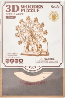 Rolife+3D+Wooden+Puzzle%3A+Ferris+Wheel