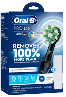 Oral-B+Pro+800+Cross+Action+%2B+Travel+Case+Midnight+Black