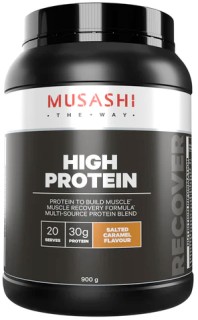 Musashi-High-Protein-Powder-Salted-Caramel-Flavour-900g on sale