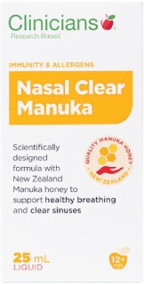 Clinicians+Nasal+Clear+Manuka+25ml