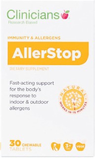 Clinicians-Allerstop-Chewable-Tab-30 on sale