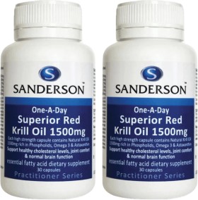 Sanderson+Superior+Red+Krill+Oil+1500mg+30+Capsules