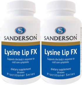 Sanderson+Lysine+Lip+FX+60+Tablets