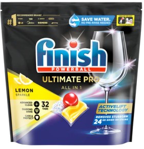 Finish-Ultimate-Pro-Dishwashing-Tablets-Lemon-Sparkle-32-Pack on sale