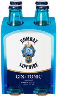 Bombay+Sapphire+G%26amp%3BT+4+x+275ml+Bottles