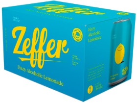 Zeffer+Hazy+Alcoholic+Lemonade+or+Ginger+Beer+Range+6+x+330ml+Cans