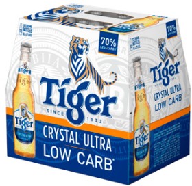 Tiger+Crystal+Ultra+Low+Carb+12+x+330ml+Bottles%2FCans