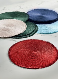 Stevens+Fringe+Placemats%2C+39cm