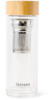 Stevens-Cafe-Double-Wall-Glass-Tea-Infuser-350ml on sale