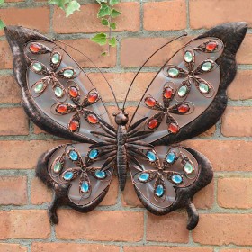 Solar+Jewelled+Butterfly+Wall+Art