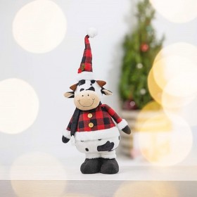 Christmas+Wishes+Standing+Cow+with+Jacket+55cm