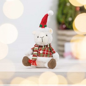 Christmas+Wishes+Sitting+Sheep+with+Jacket+36cm