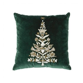 Christmas+Wishes+Xmas+Tree+Embroidered+Cushion