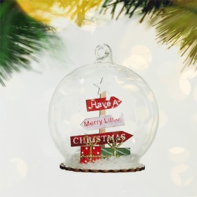 Christmas+Wishes+Xmas+Sign+Glass+Dome+Hanging+Tree+Decoration