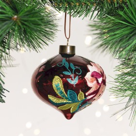 Christmas+Wishes+Large+Embroidered+Tear+Drop+Bauble