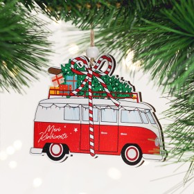 Christmas-Wishes-Christmas-Tree-Kombi-Van-Hanging-Tree-Decoration on sale