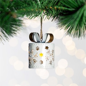 Christmas+Wishes+Metal+Present+Box+Hanging+Tree+Decoration