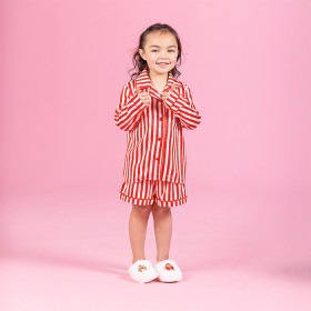 Childs+Satin+Candy+Cane+Boxed+Pj+Set