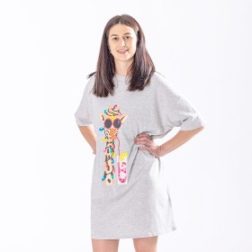 Christmas+Wishes+Xmas+Giraffe+Oversized+Tee